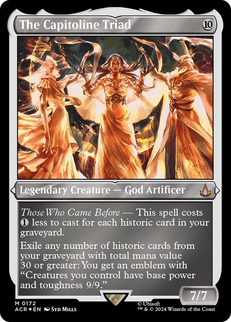 The Capitoline Triad (ACR-172) [Assassin's Creed] Etched Foil MTG Single Wizards of the Coast