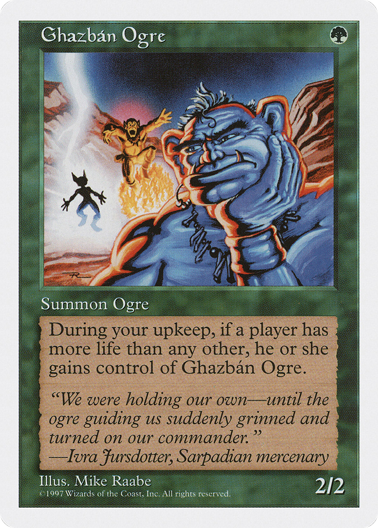 Ghazban Ogre (5ED-160) [Fifth Edition] MTG Single Wizards of the Coast