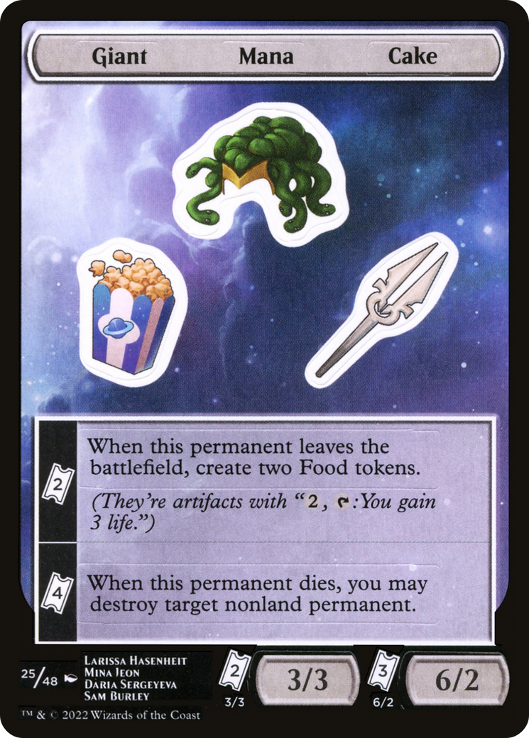 Giant Mana Cake (UNF-025) [Tokens] Unfinity Sticker Sheets MTG Single Wizards of the Coast
