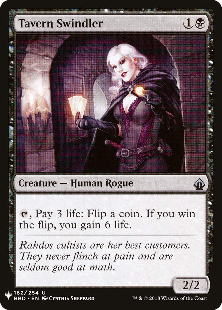 Tavern Swindler (LIST-BBD-162) [Mystery Booster] The List MTG Single Wizards of the Coast