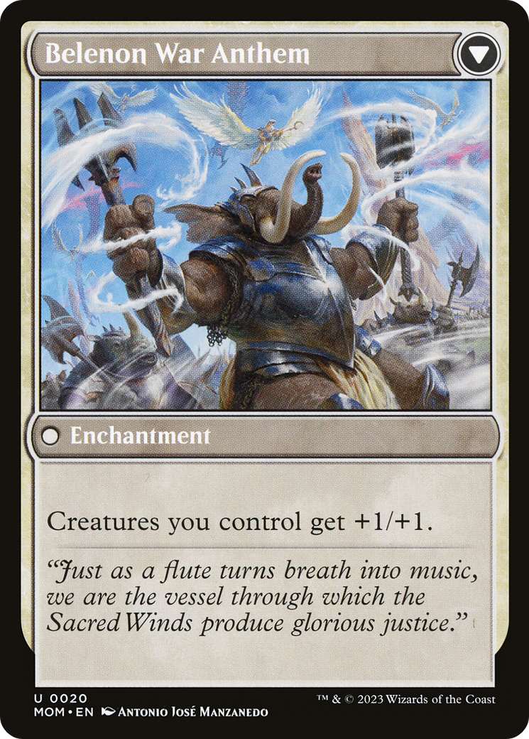 Invasion of Belenon // Belenon War Anthem (MOM-020) [March of the Machine] Foil MTG Single Wizards of the Coast
