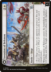 Invasion of Belenon // Belenon War Anthem (MOM-020) [March of the Machine] MTG Single Wizards of the Coast
