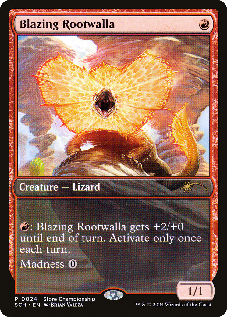 Blazing Rootwalla (GAME-024) [Misc] Store Championships MTG Single Wizards of the Coast