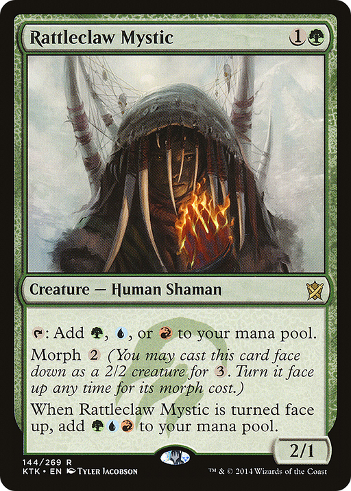 Rattleclaw Mystic (KTK-144) [Khans of Tarkir] Foil MTG Single Wizards of the Coast