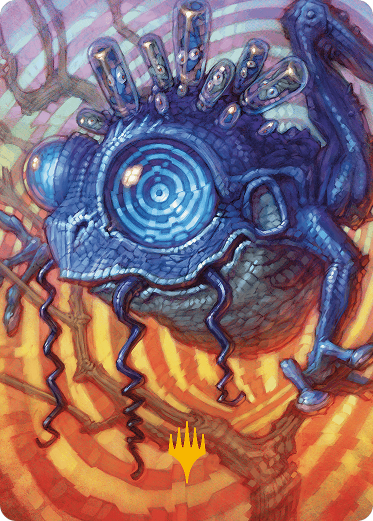 Psychic Frog Art Card (Gold-Stamped Planeswalker Symbol) [Art Series] Modern Horizons 3 MTG Single Magic: The Gathering