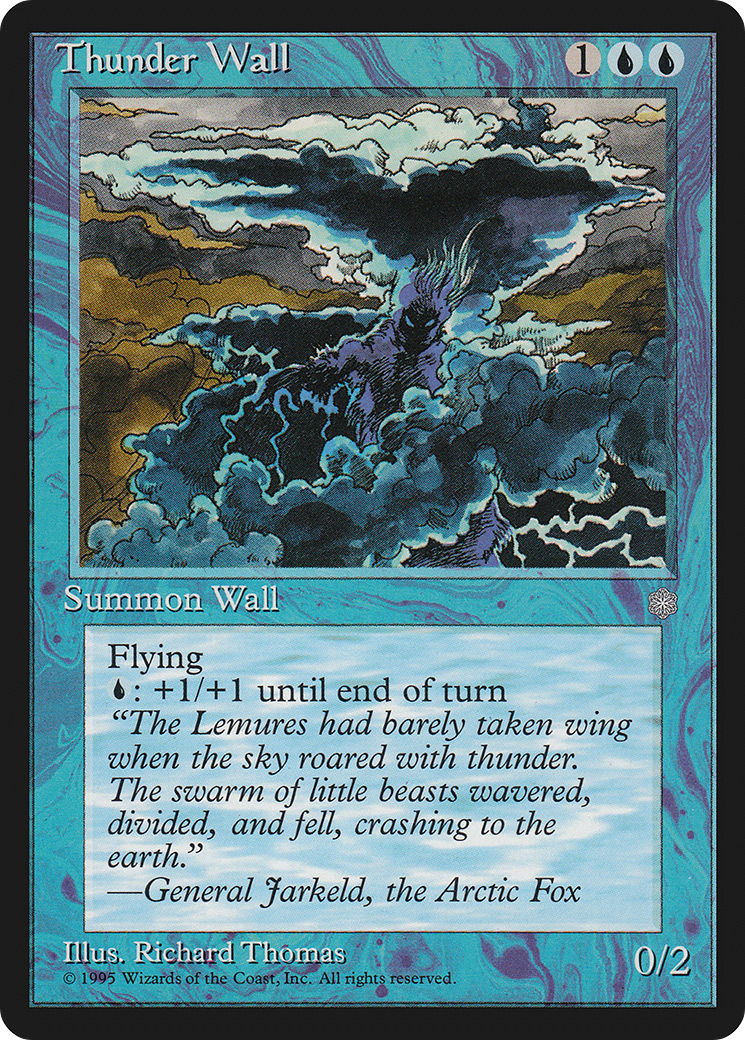 Thunder Wall (ICE-) [Ice Age] MTG Single Wizards of the Coast
