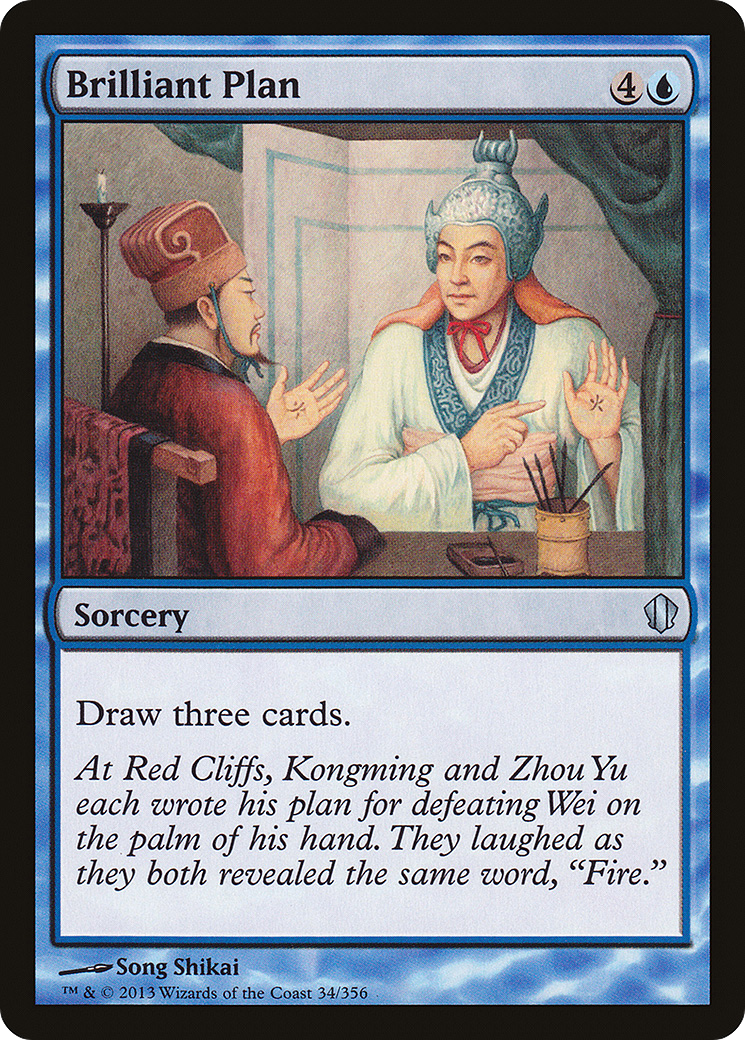 Brilliant Plan (C13-034) [Commander 2013] MTG Single Wizards of the Coast