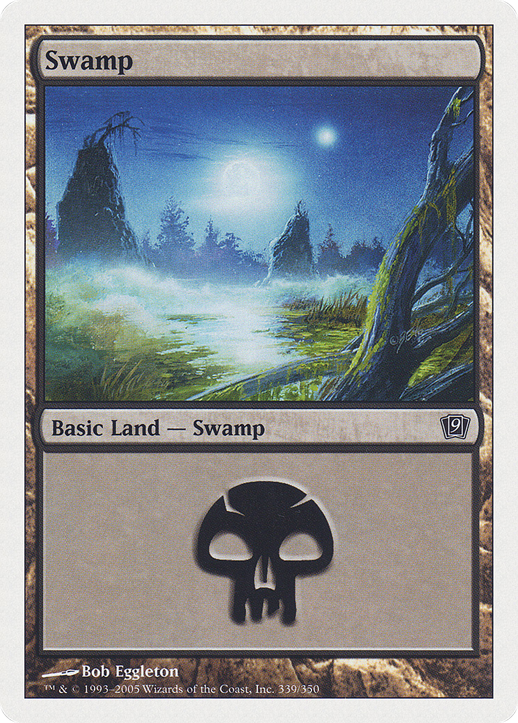 Swamp (339) (9ED-339) [9th Edition] Foil MTG Single Wizards of the Coast