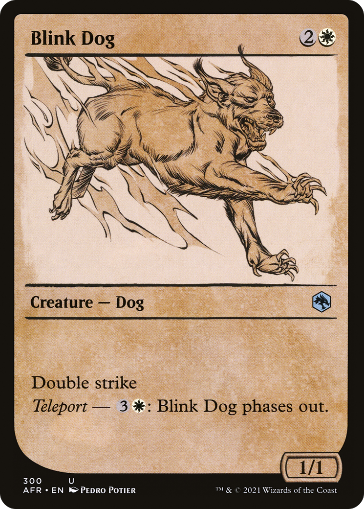 Blink Dog (AFR-300) [Adventures in the Forgotten Realms] (Showcase) MTG Single Wizards of the Coast