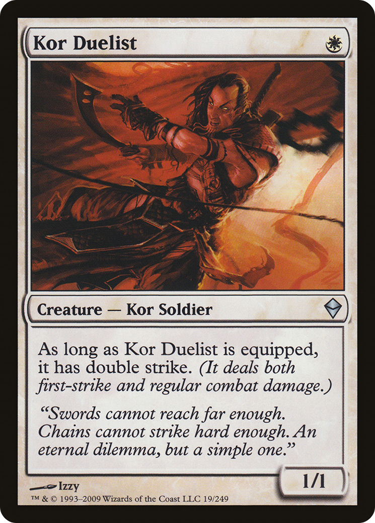 Kor Duelist (ZEN-019) [Zendikar] Foil MTG Single Wizards of the Coast