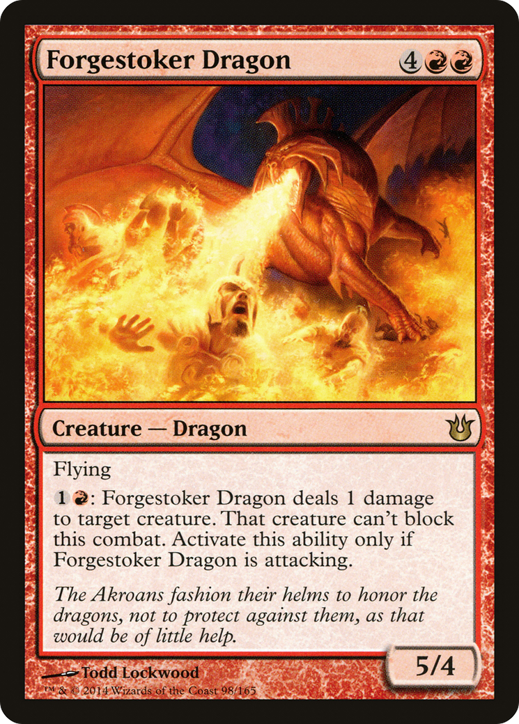 Forgestoker Dragon (BNG-098) [Born of the Gods] Foil MTG Single Wizards of the Coast