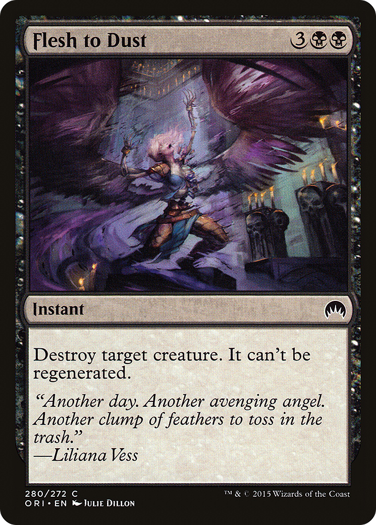 Flesh to Dust (ORI-280) [Magic Origins] Foil MTG Single Wizards of the Coast