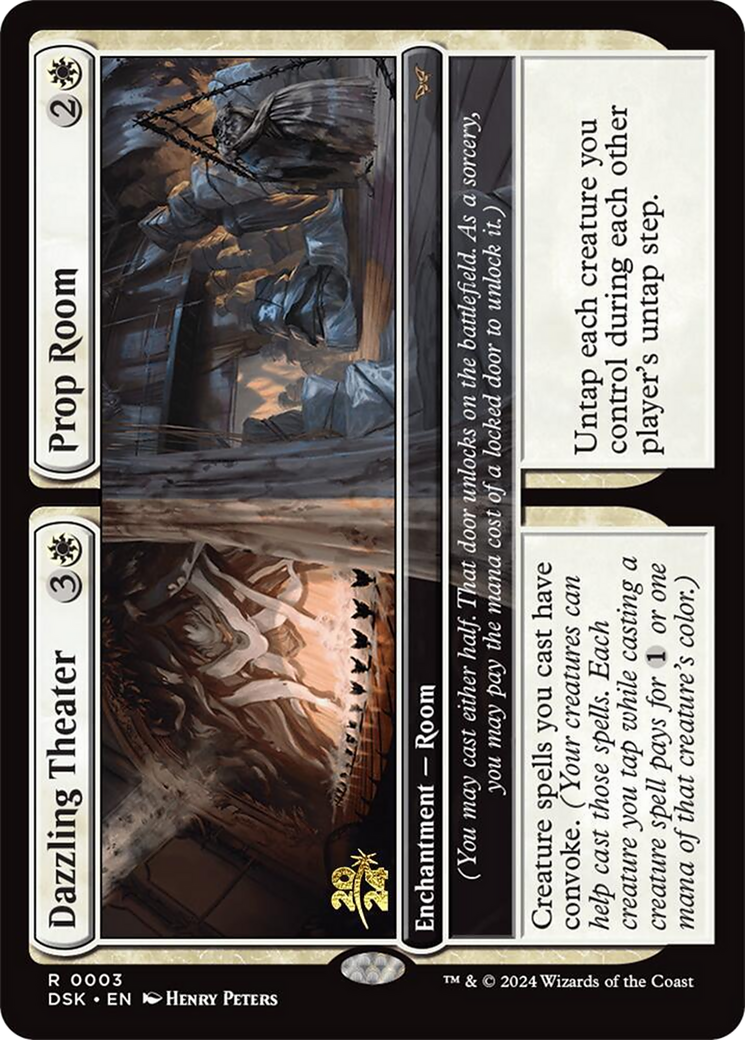 Dazzling Theater // Prop Room (PRE-003) [Duskmourn: House of Horror Promos] Foil MTG Single Wizards of the Coast