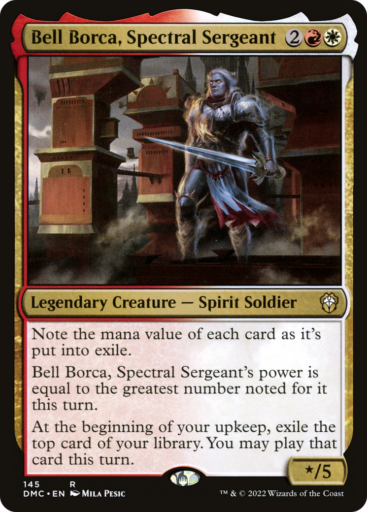 Bell Borca, Spectral Sergeant (DMC-145) [Dominaria United Commander] MTG Single Wizards of the Coast