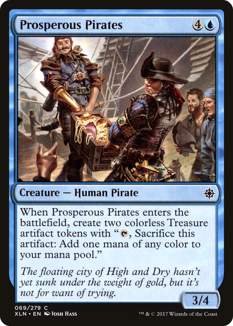 Prosperous Pirates (XLN-069) [Ixalan] Foil MTG Single Wizards of the Coast