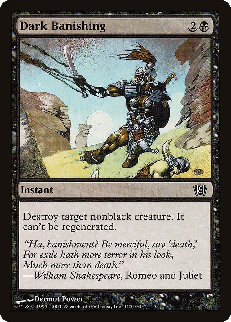 Dark Banishing (8ED-123) [8th Edition] Foil MTG Single Wizards of the Coast