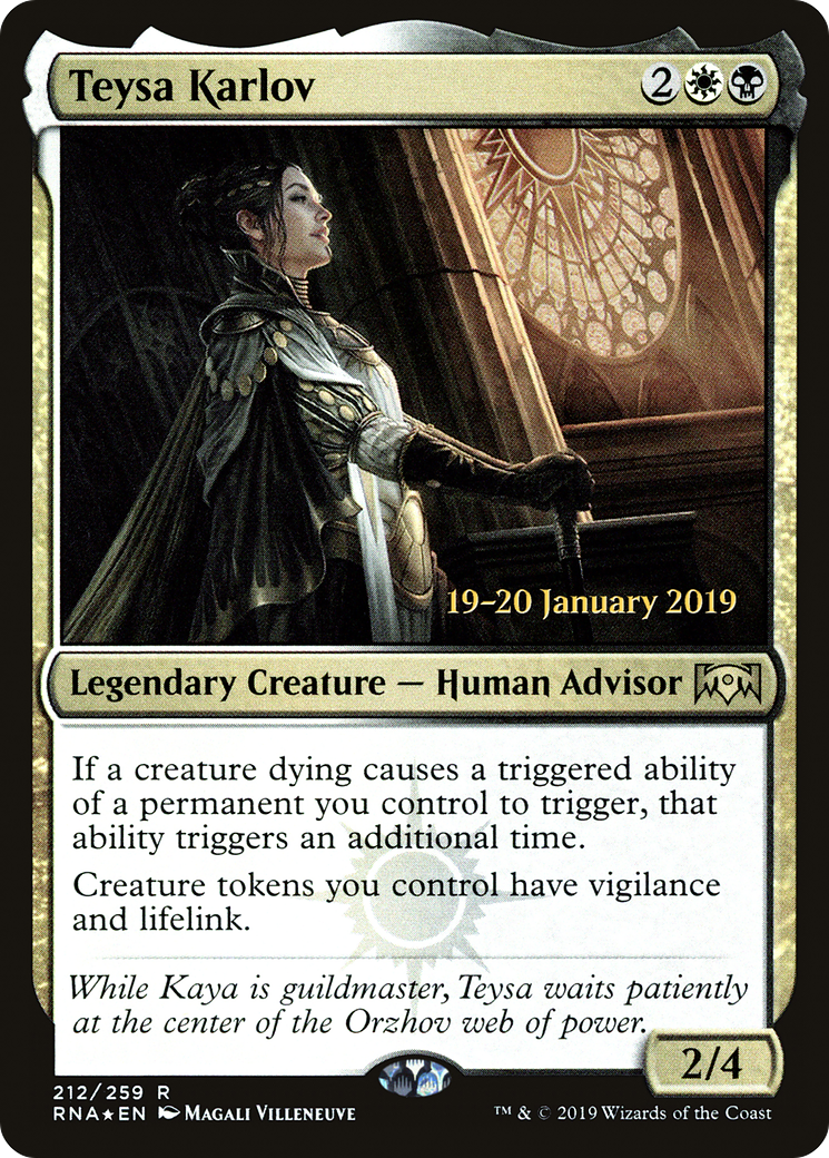 Teysa Karlov (PRE-212) [Ravnica Allegiance Promos] Foil MTG Single Wizards of the Coast