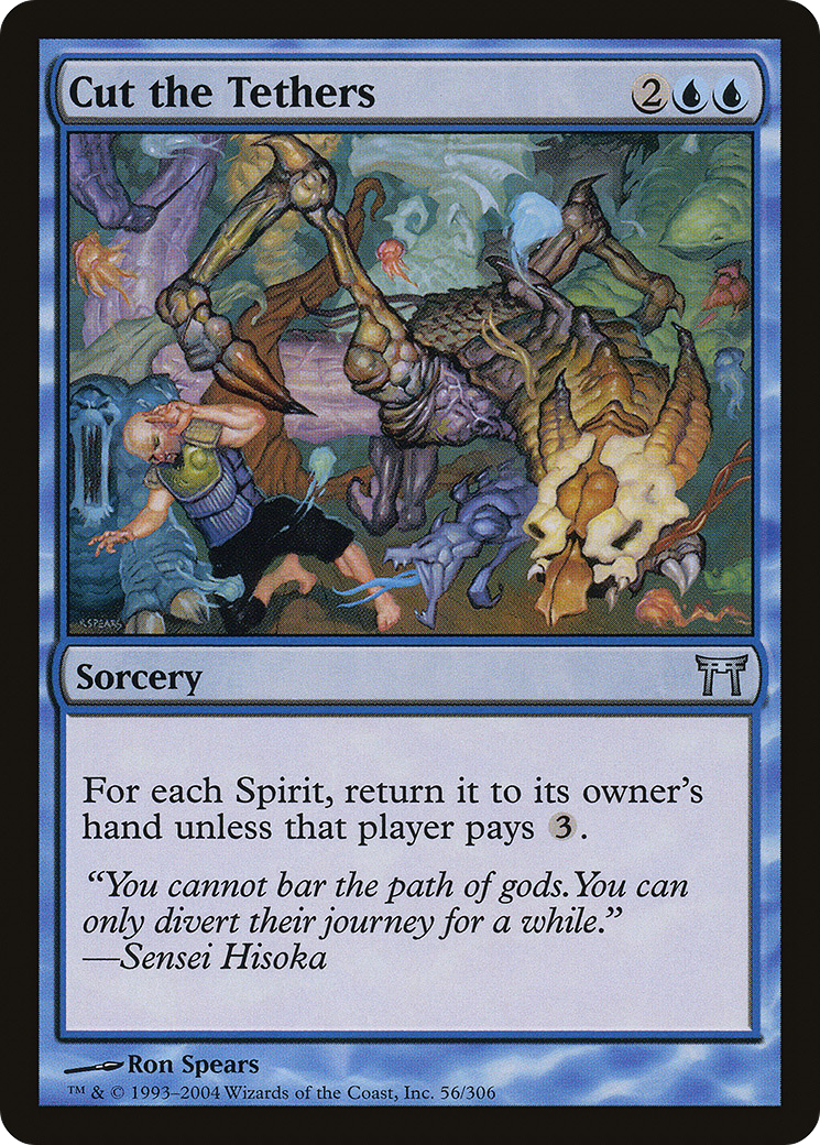 Cut the Tethers (CHK-056) [Champions of Kamigawa] Foil MTG Single Wizards of the Coast