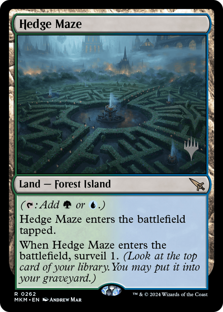 Hedge Maze (PPMKM-262) [Murders at Karlov Manor Promos] MTG Single Wizards of the Coast