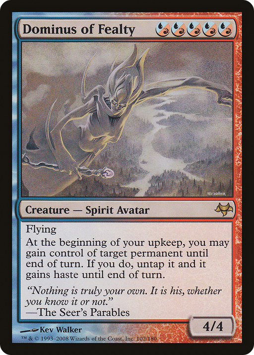 Dominus of Fealty (EVE-102) [Eventide] Foil MTG Single Wizards of the Coast