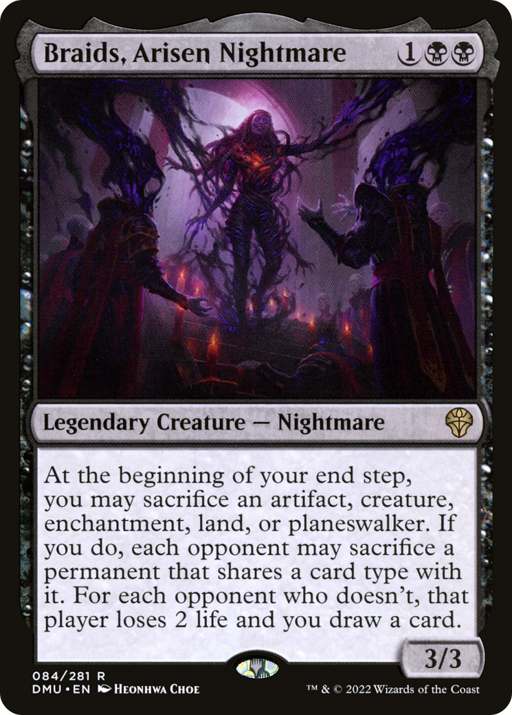 Braids, Arisen Nightmare (DMU-084) [Dominaria United] Foil MTG Single Wizards of the Coast