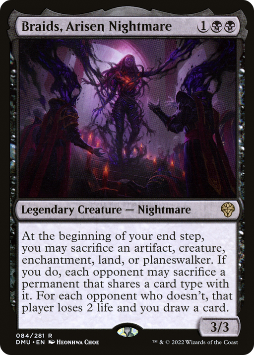 Braids, Arisen Nightmare (DMU-084) [Dominaria United] MTG Single Wizards of the Coast