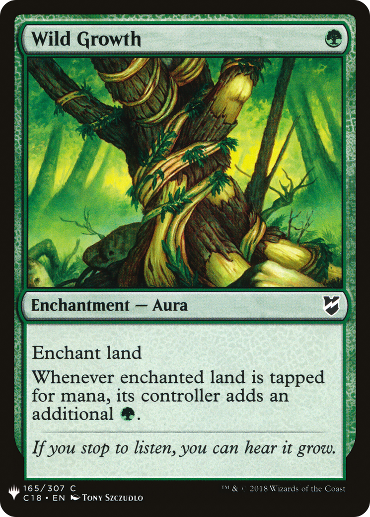 Wild Growth (LIST-C18-165) [Mystery Booster] The List MTG Single Wizards of the Coast