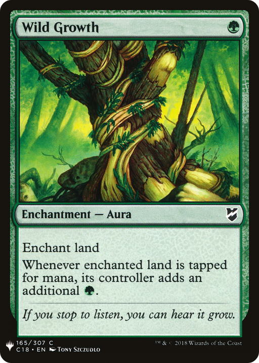 Wild Growth (LIST-C18-165) [Mystery Booster] The List MTG Single Wizards of the Coast