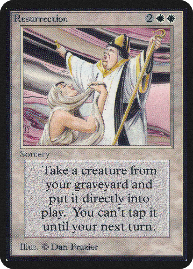 Resurrection (LEA-) [Oldschool] Limited Edition Alpha MTG Single Wizards of the Coast