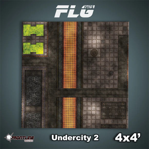 Frontline Gaming: Mats - Undercity 2 4'x4' Gaming Mat FLG