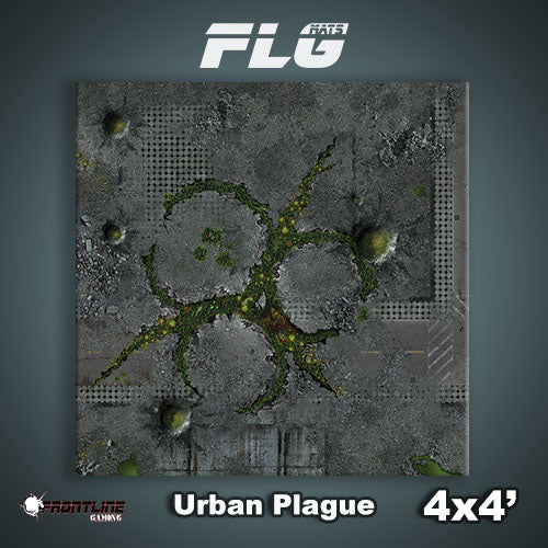 Frontline Gaming: Mats - Urban Plague 4'x4' Gaming Mat FLG