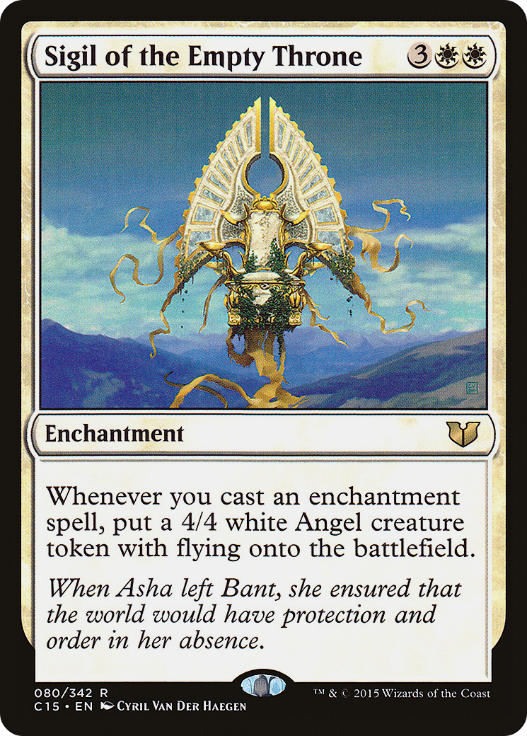 Sigil of the Empty Throne (C15-080) [Commander 2015] MTG Single Wizards of the Coast