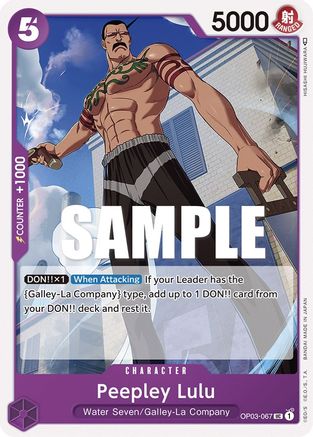 Peepley Lulu (OP03-067) [Pillars of Strength] One Piece Single Bandai