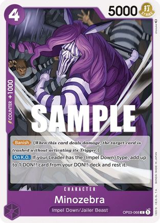 Minozebra (OP03-068) [Pillars of Strength] One Piece Single Bandai