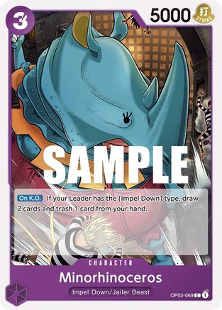Minorhinoceros (OP03-069) [Pillars of Strength] One Piece Single Bandai