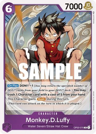 Monkey.D.Luffy (OP03-070) [Pillars of Strength] Foil One Piece Single Bandai
