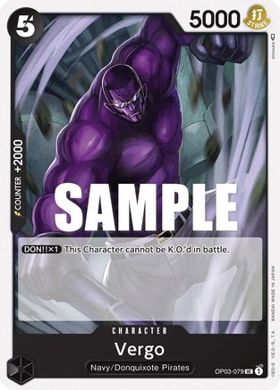 Vergo (OP03-079) [Pillars of Strength] One Piece Single Bandai