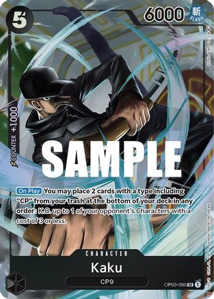 Kaku (080) (Alternate Art) (OP03-080) [Pillars of Strength] Foil One Piece Single Bandai