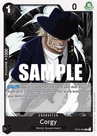 Corgy (OP03-083) [Pillars of Strength] One Piece Single Bandai