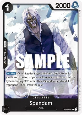 Spandam (OP03-086) [Pillars of Strength] Foil One Piece Single Bandai