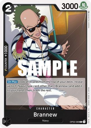 Brannew (OP03-089) [Pillars of Strength] Foil One Piece Single Bandai
