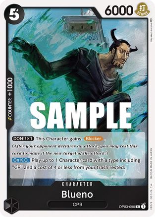 Blueno (OP03-090) [Pillars of Strength] Foil One Piece Single Bandai