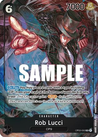 Rob Lucci (092) (Alternate Art) (OP03-092) [Pillars of Strength] Foil One Piece Single Bandai