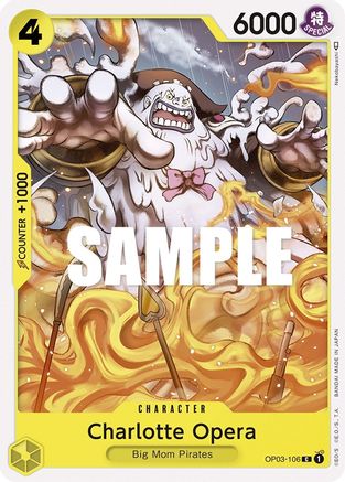 Charlotte Opera (OP03-106) [Pillars of Strength] One Piece Single Bandai