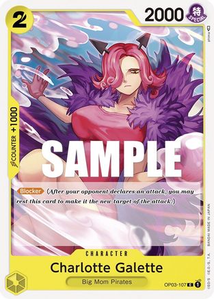 Charlotte Galette (OP03-107) [Pillars of Strength] One Piece Single Bandai