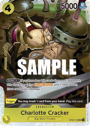 Charlotte Cracker (OP03-108) [Pillars of Strength] Foil One Piece Single Bandai