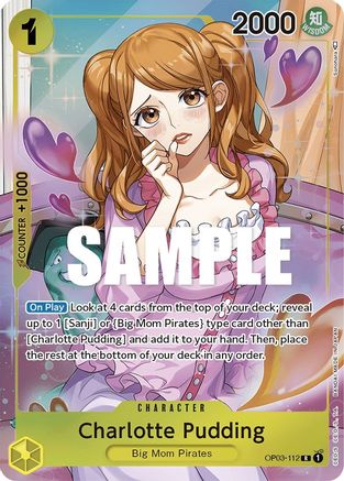 Charlotte Pudding (Alternate Art) (OP03-112) [Pillars of Strength] Foil One Piece Single Bandai