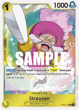 Streusen (OP03-115) [Pillars of Strength] Foil One Piece Single Bandai