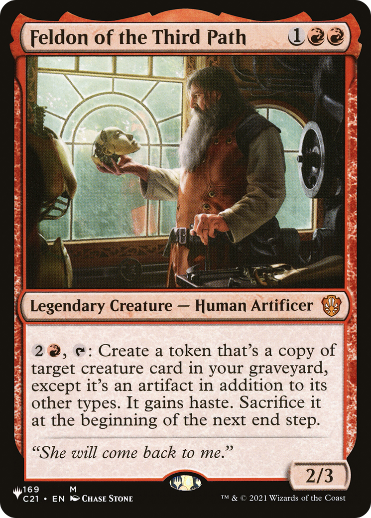 Feldon of the Third Path (LIST-169/081) [Mystery Booster] The List MTG Single Wizards of the Coast