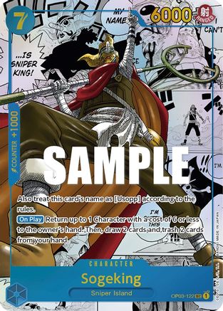 Sogeking (Alternate Art) (Manga) (OP03-122) [Pillars of Strength] Foil One Piece Single Bandai